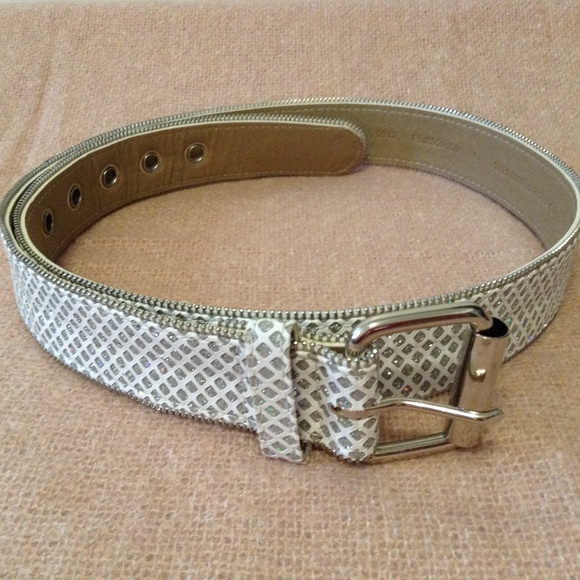 Relic Womens Glitter Zipper Edge Belt, Size L - Picture 2 of 8